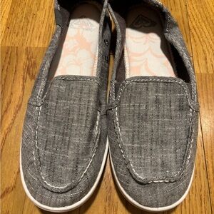 Roxy Gray Slip-On Shoes